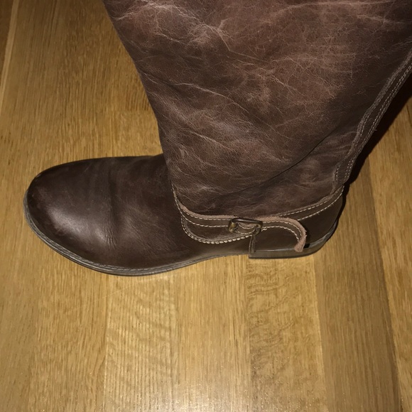 Eric Micheal Brown Leather Boots Size 8 - Picture 2 of 5